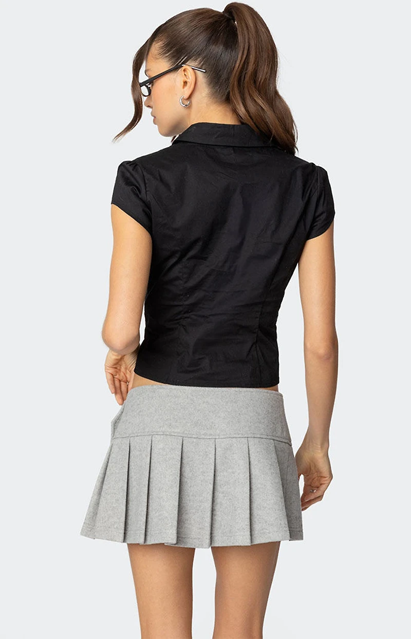 Edikted Massie Tailored Button Up Shirt