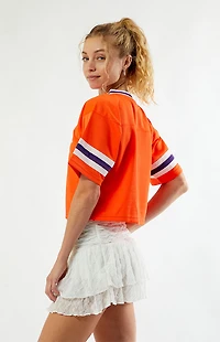 HYPE & VICE Clemson Tigers Cropped Football Jersey