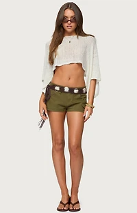 Edikted Laline Oversized Knit Crop Top