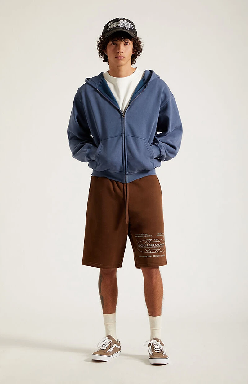 Pacsun Soul Studios Fleece Baggy Sweat Shorts