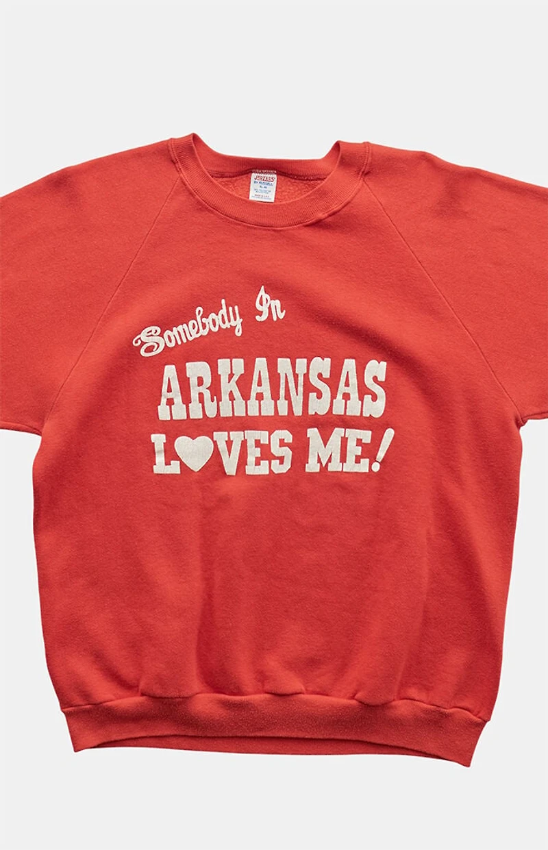 PS VINTAGE '90s Somebody in Arkansas Loves Me Crew Neck Sweatshirt
