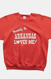 PS VINTAGE '90s Somebody in Arkansas Loves Me Crew Neck Sweatshirt