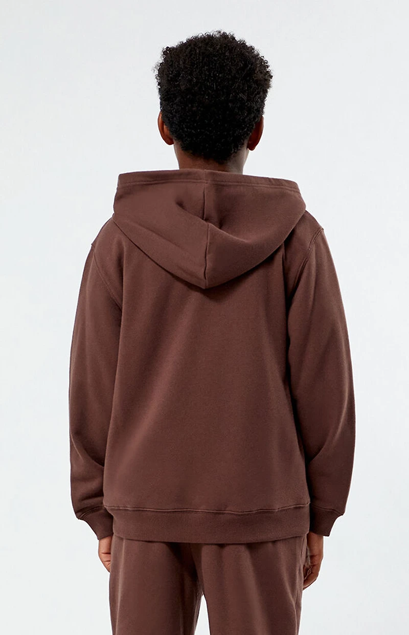 Pacsun Kids Brown Zip Up Hoodie