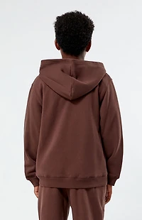Pacsun Kids Brown Zip Up Hoodie