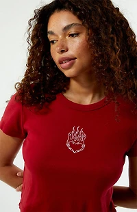PS / LA Heart Flame Baby T-Shirt
