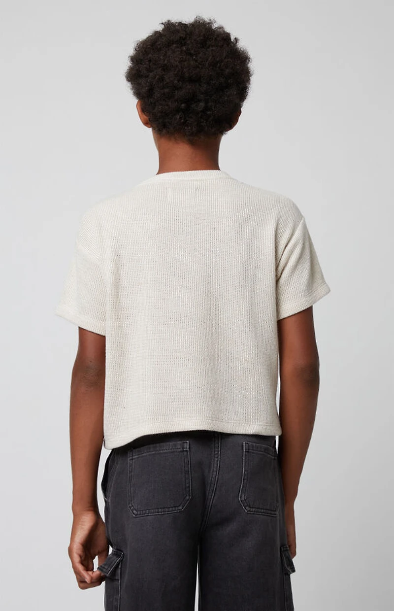 Pacsun Kids Oatmeal Boxy Oversized T-Shirt