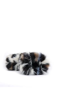 AZALEA WANG Women's Albert Leopard Faux Fur Boots