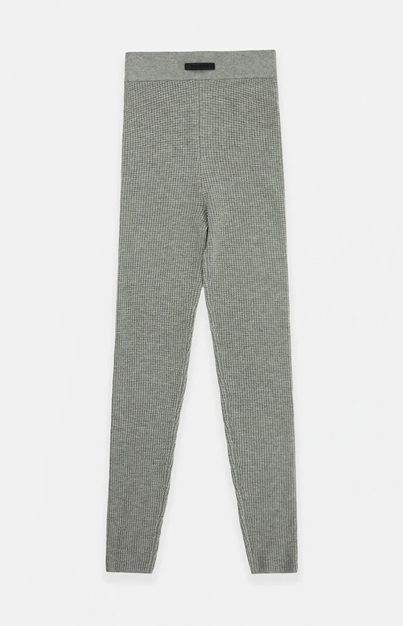 Fear of God ESSENTIALS Women's Concrete Heather Waffle Knit Leggings