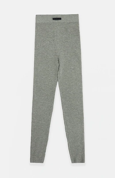 Fear of God ESSENTIALS Women's Concrete Heather Waffle Knit Leggings
