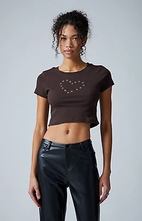 Third Charm Heart Grommet Baby T-Shirt