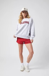 WILD COLLECTIVE x Pacsun University of Oklahoma Applique Crew Neck Oversized Sweatshirt