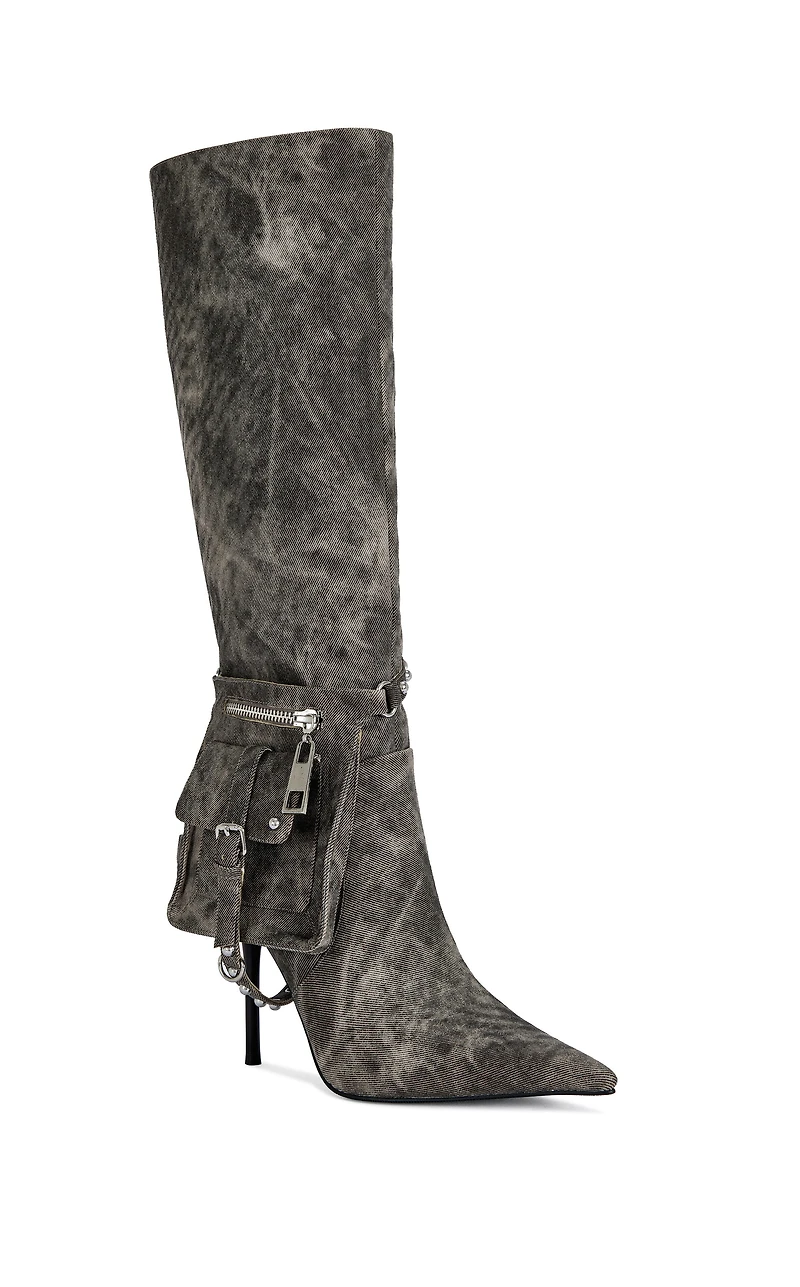 AZALEA WANG Women's Rondel brown Stiletto Boots