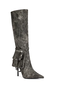 AZALEA WANG Women's Rondel brown Stiletto Boots