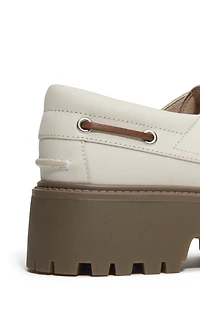 Timberland Women's Natural Nubuck Stone Street Boat Shoes