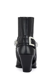 AZALEA WANG Women's Lenkov Faux Leather Western Booties