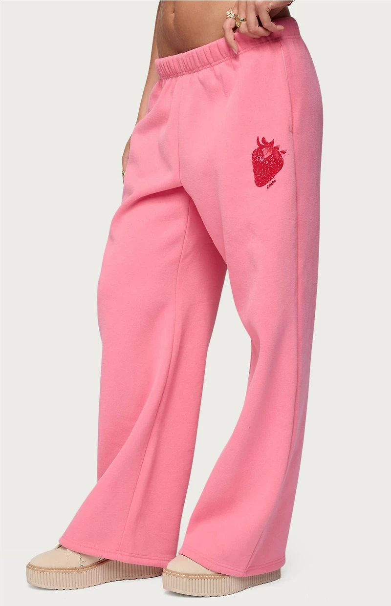 Edikted Strawberry Babe Sweatpants