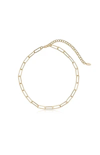 Ettika Mixed 18k Gold Plated Chain Necklace
