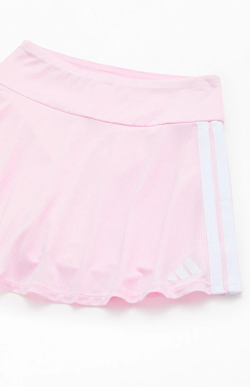 adidas Kids Striped Mesh Flounce Skort