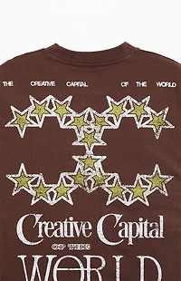 Pacsun Creative Capital Cropped Boxy T-Shirt