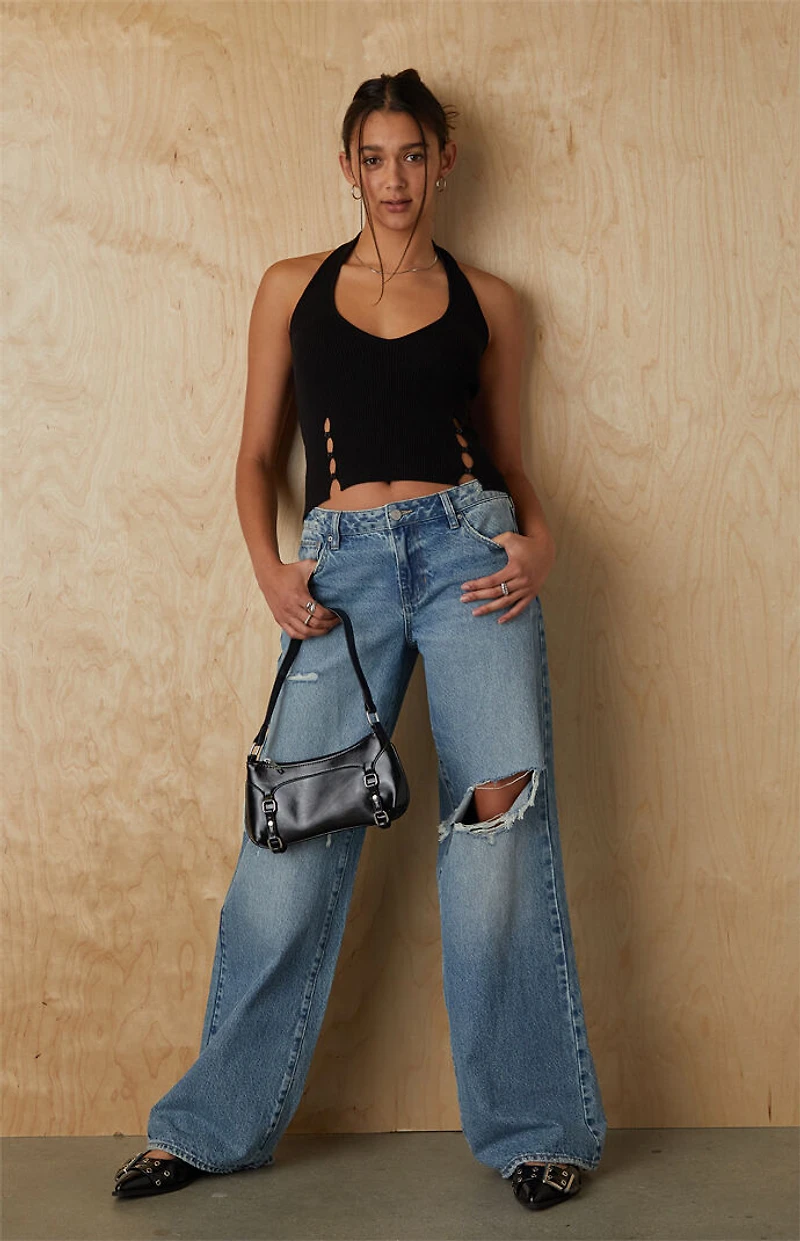 Your Favorite Button Front Sweater Halter Top