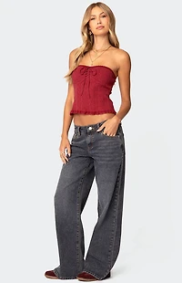 Edikted Lacey Knit Tube Top