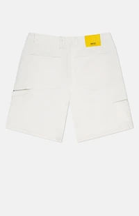 WeSC White Carpenter Baggy Shorts