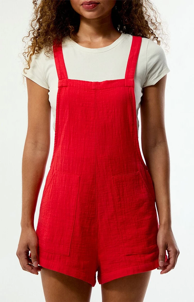 Billabong Beach Crush Denim Overalls