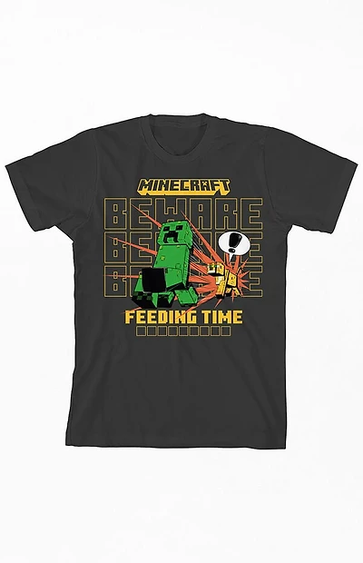 Kids Minecraft Survival Model T-Shirt