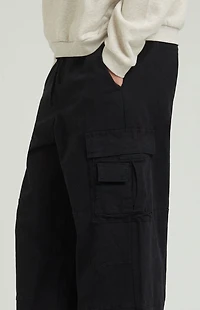 Pacsun Stretch Black Extreme Baggy Cargo Pants