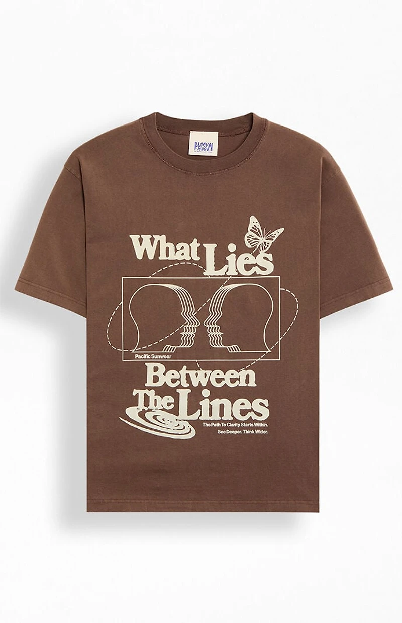 Pacsun What Lies Between The Lines T-Shirt