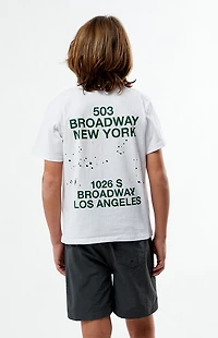 Pacsun Kids Black Collegiate 4.5" Swim Trunks