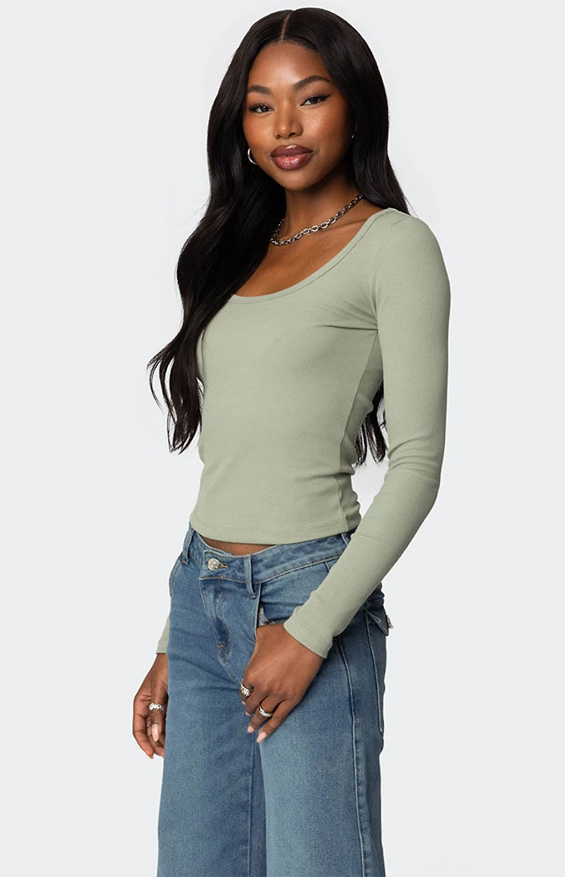 Edikted Makenna Scoop Neck Top