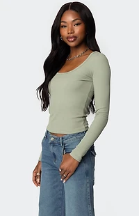 Edikted Makenna Scoop Neck Top