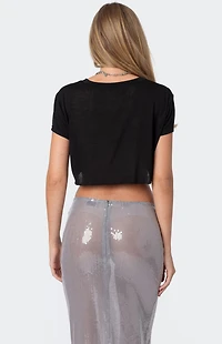 Edikted Seville Cropped T-Shirt