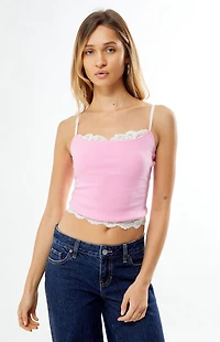 Est. PAC 1980 Zoe Lace Trim Tank Top