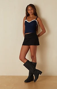 Your Favorite Atlas Denim Fringe Corset