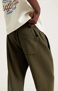 Pacsun Olive Straight Leg Sweatpants