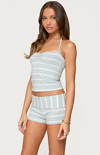 Edikted Lorenza Striped Halter Top