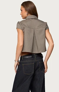 Edikted Haislee Plaid Tailored Shirt