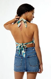 Rhythm Hawaiian Floral Halter Top