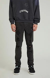 Pacsun Bryce Stacked Skinny Jeans Stretch Ripped Black