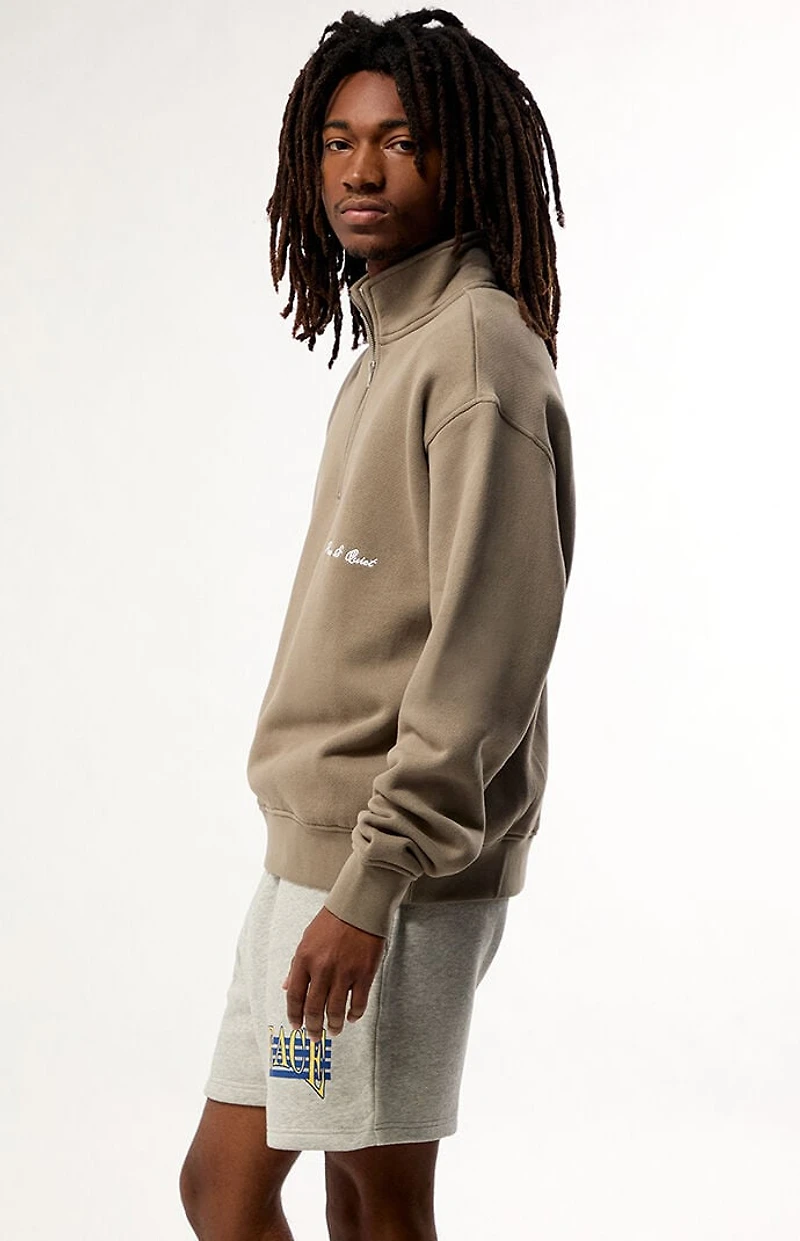 MUSEUM OF PEACE & QUIET Signature Quarter Zip Sweatshirt