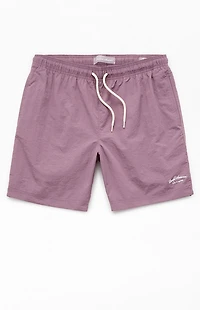 Pacsun Lavender Collegiate 6.5'' Swim Trunks