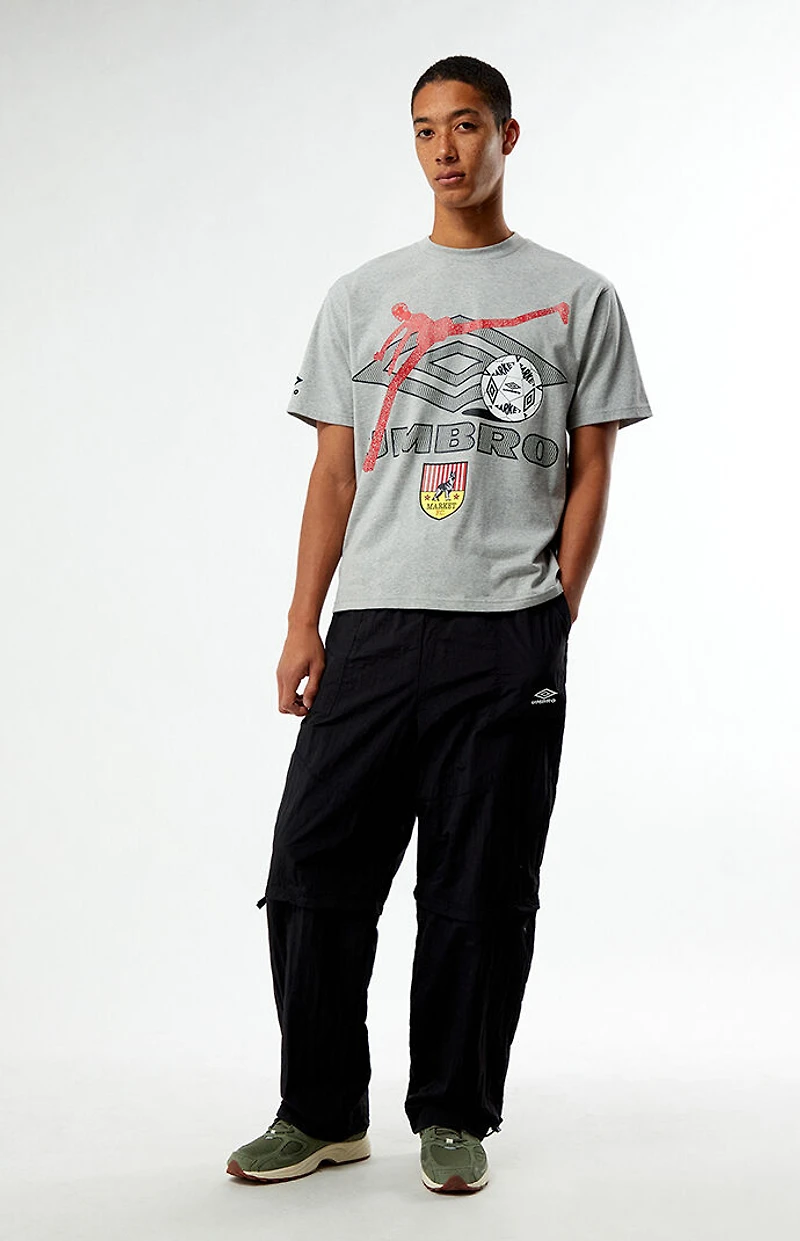 Umbro Black Zip Off Loose Fit Pants