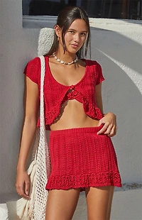 Beverly and Beck Elenah Crochet Top