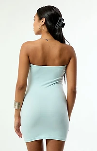 Third Charm Jada Strapless Cowl Mini Dress