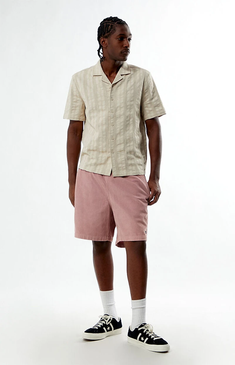 Pacsun Tan Texture Woven Camp Shirt