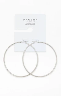 Pacsun Basic Silver Hoop Earrings