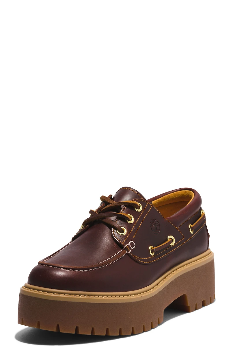 Timberland Women's Rootbeer Stone Street Boat Shoes