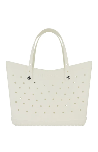 Crocs White Large Classic Tote Bag